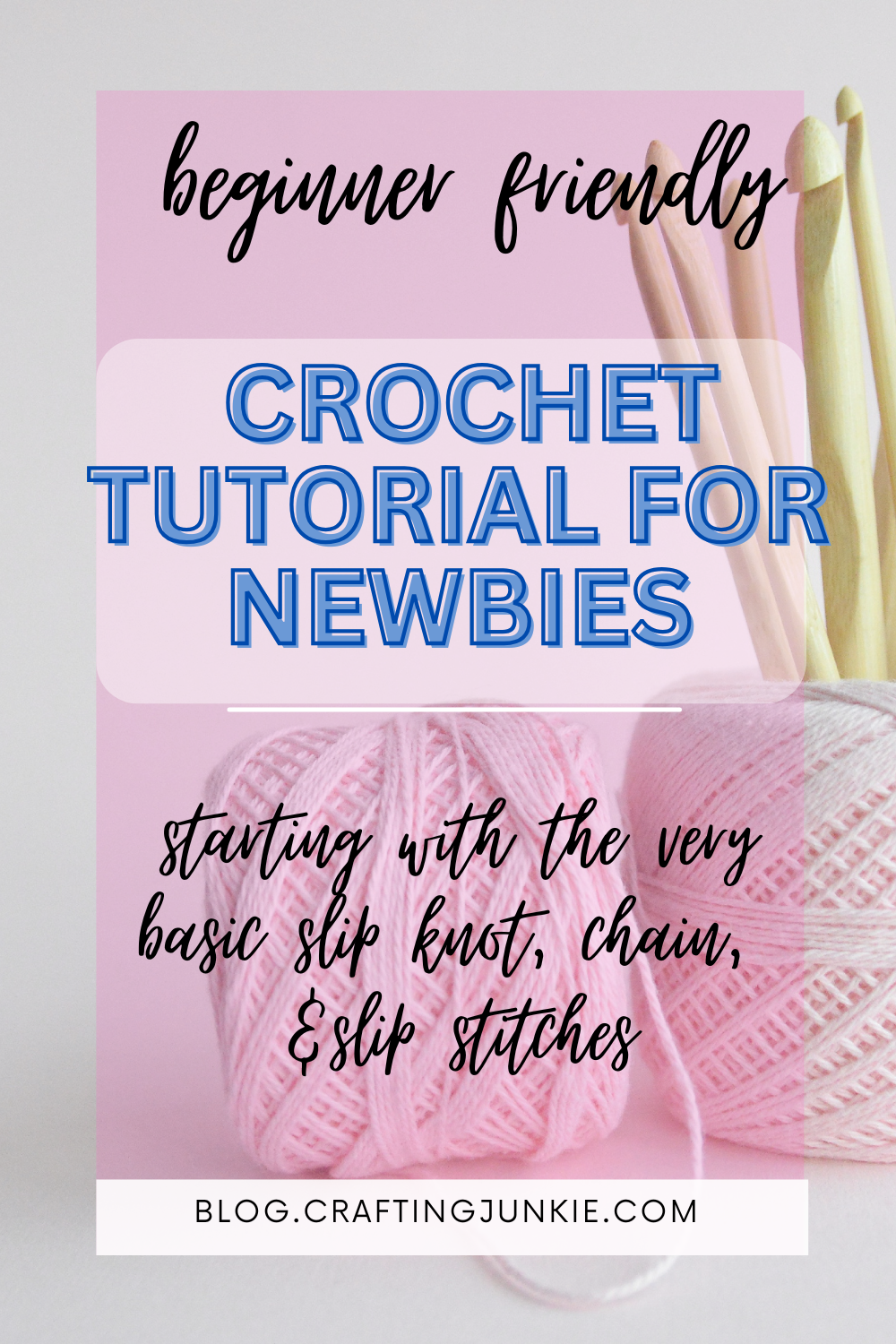 Beginner Crochet Series:  Slip Knot, Chain, and Slip Stitch